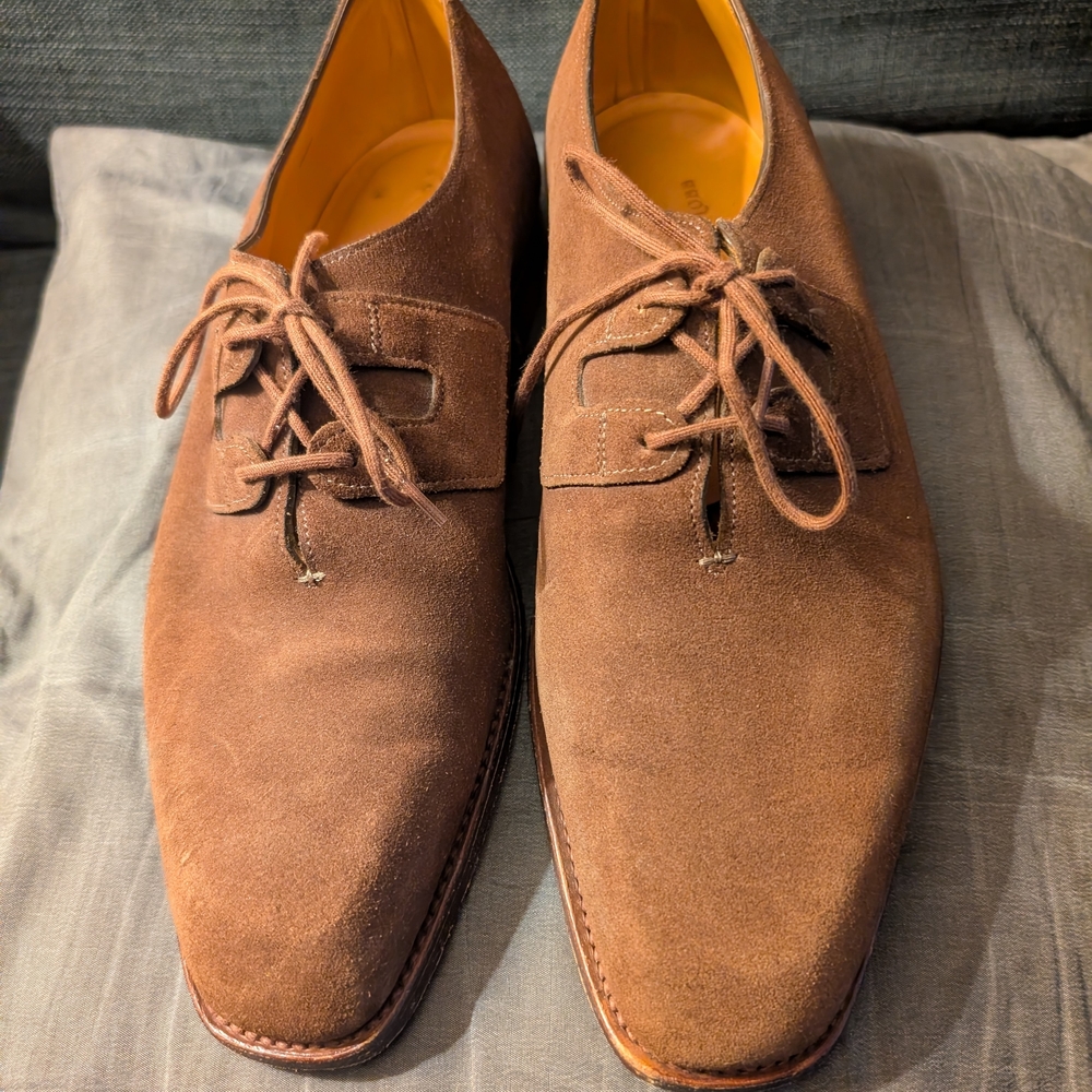 John Lobb Paris "Windsor" Suede Derby Shoes | Last 5000